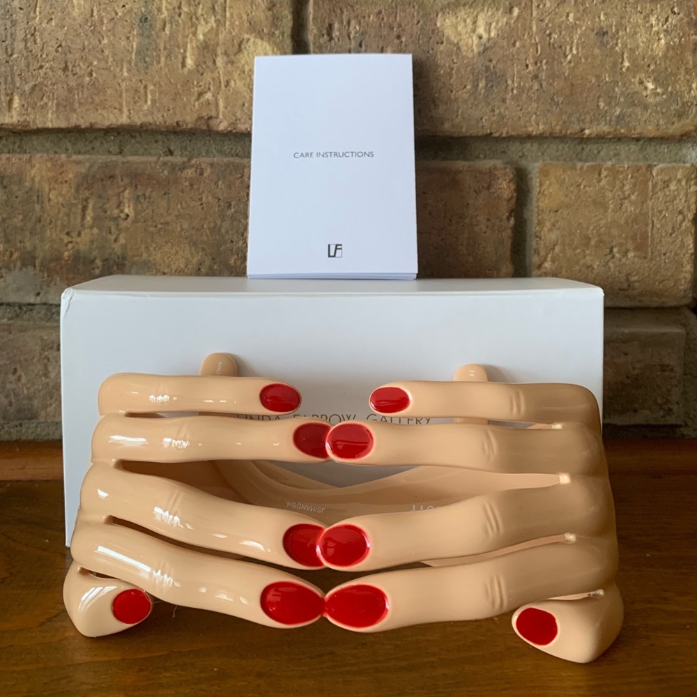 LINDA FARROW x JEREMY SCOTT FLESH HANDS SUNGLASSES